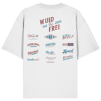 Wuid & Frei-  Rote Variante - Backprint - Oversize Shirt