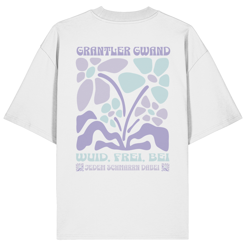 Wuid, Frei, Bei jedem Schmarrn dabei - Backprint - Oversize Shirt