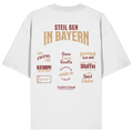 Steil geh in Bayern - rote Variante - Backprint - Oversize Shirt
