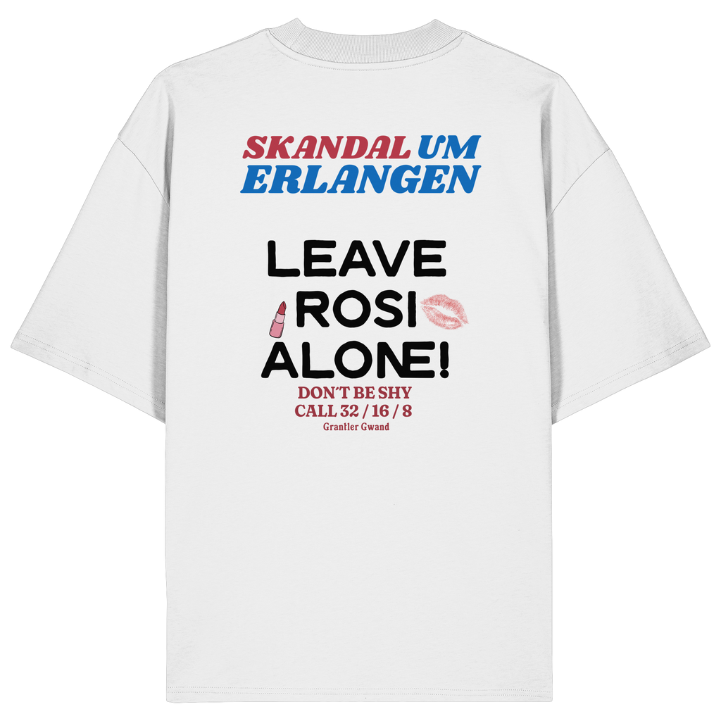 Skandal um Erlangen - helle Variante - Backprint - Oversize Shirt