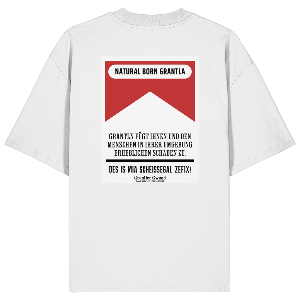 Natural Born Grantla - rote Variante - Backprint - Oversize Shirt