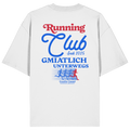 Running Club - blaue Variante - Backprint - Oversize Shirt