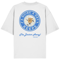A Hoibe a Day Biermaskottchen - blaue Variante - Backprint - Oversize Shirt