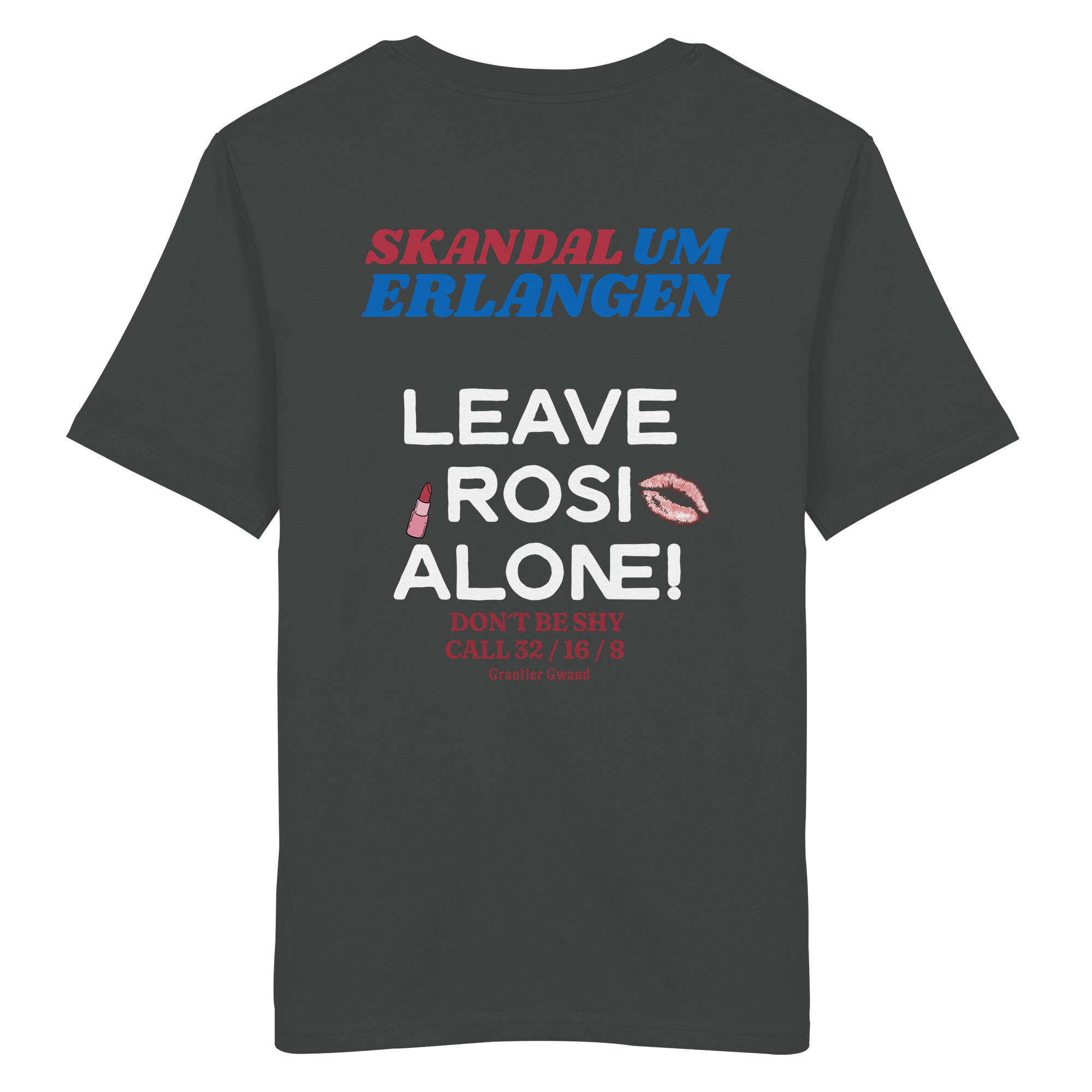 Skandal um Erlangen - dunkle Variante - Backprint - T-Shirt