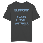 Support your local Wirtshaus - blaue Variante - Backprint - T-Shirt