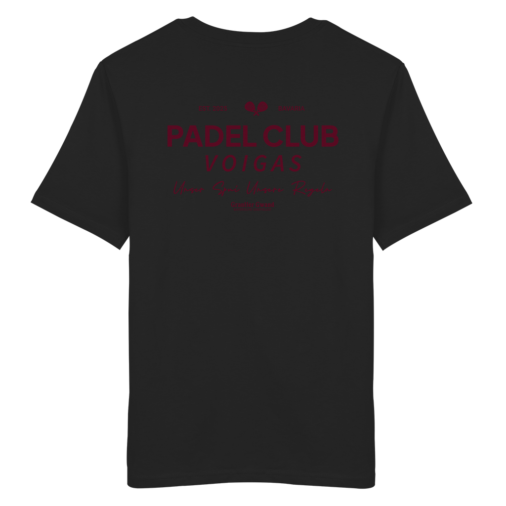 Padel Club - rote Variante - Backprint - T-Shirt
