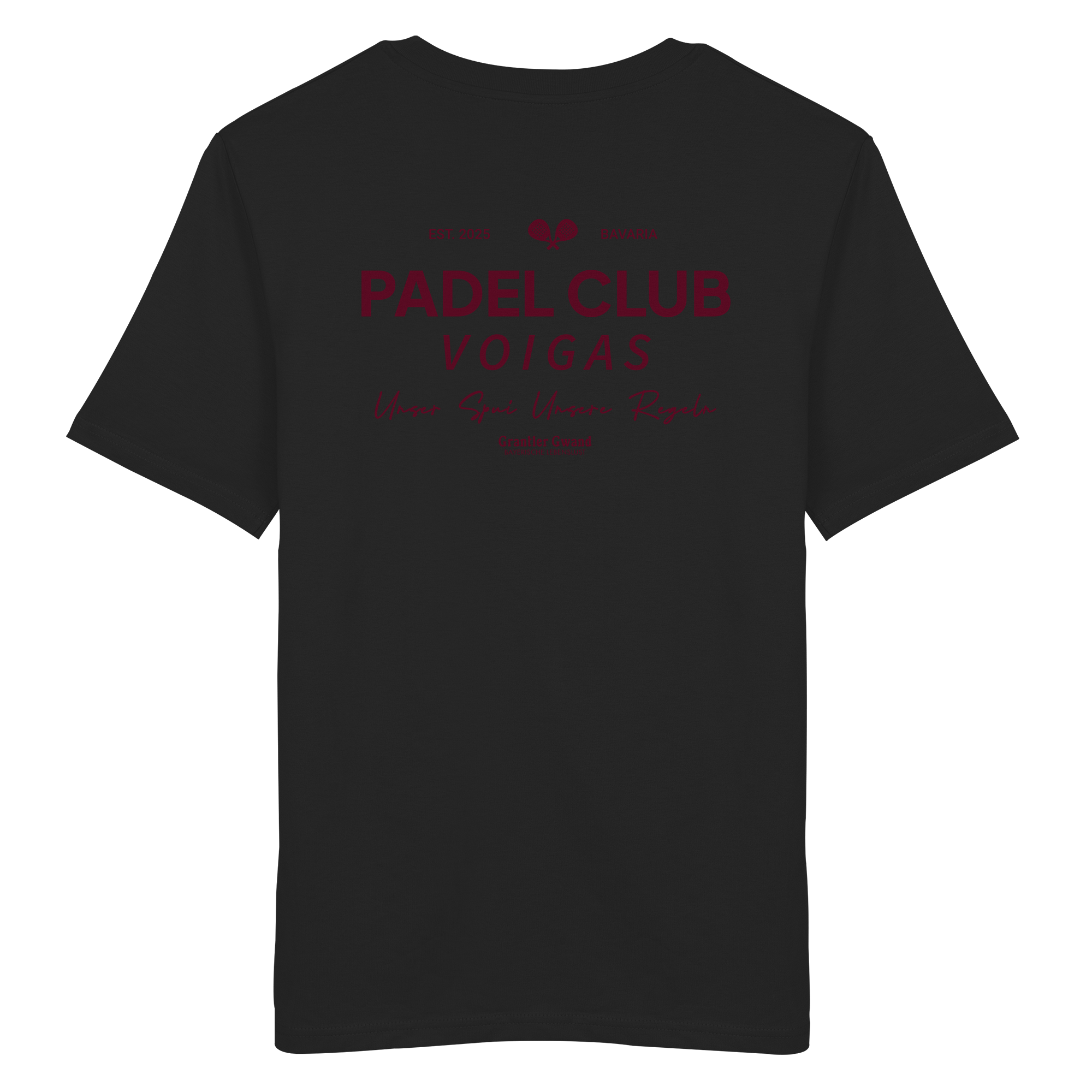 Padel Club - rote Variante - Backprint - T-Shirt