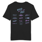 Wuid & Frei - Lila Variante - Backprint - T-Shirt