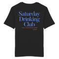 Saturday Drinking Club - Blaue Variante - Backprint - T-Shirt