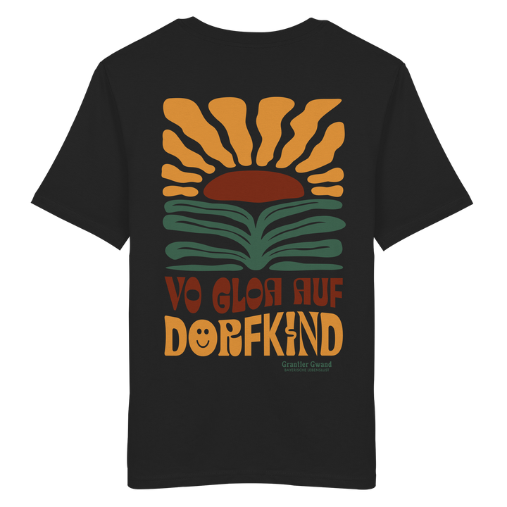 Vo Gloa auf Dorfkind - Backprint - T-Shirt