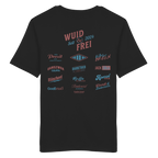 Wuid & Frei-  Rote Variante - Backprint - T-Shirt