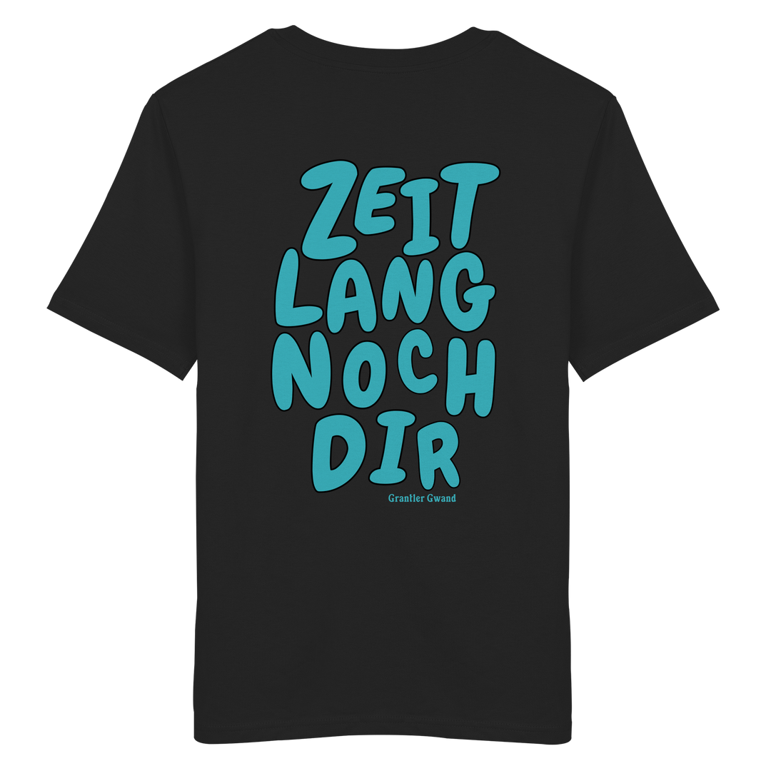 „Schwarzes Unisex T-Shirt mit großem, grünem Backprint &