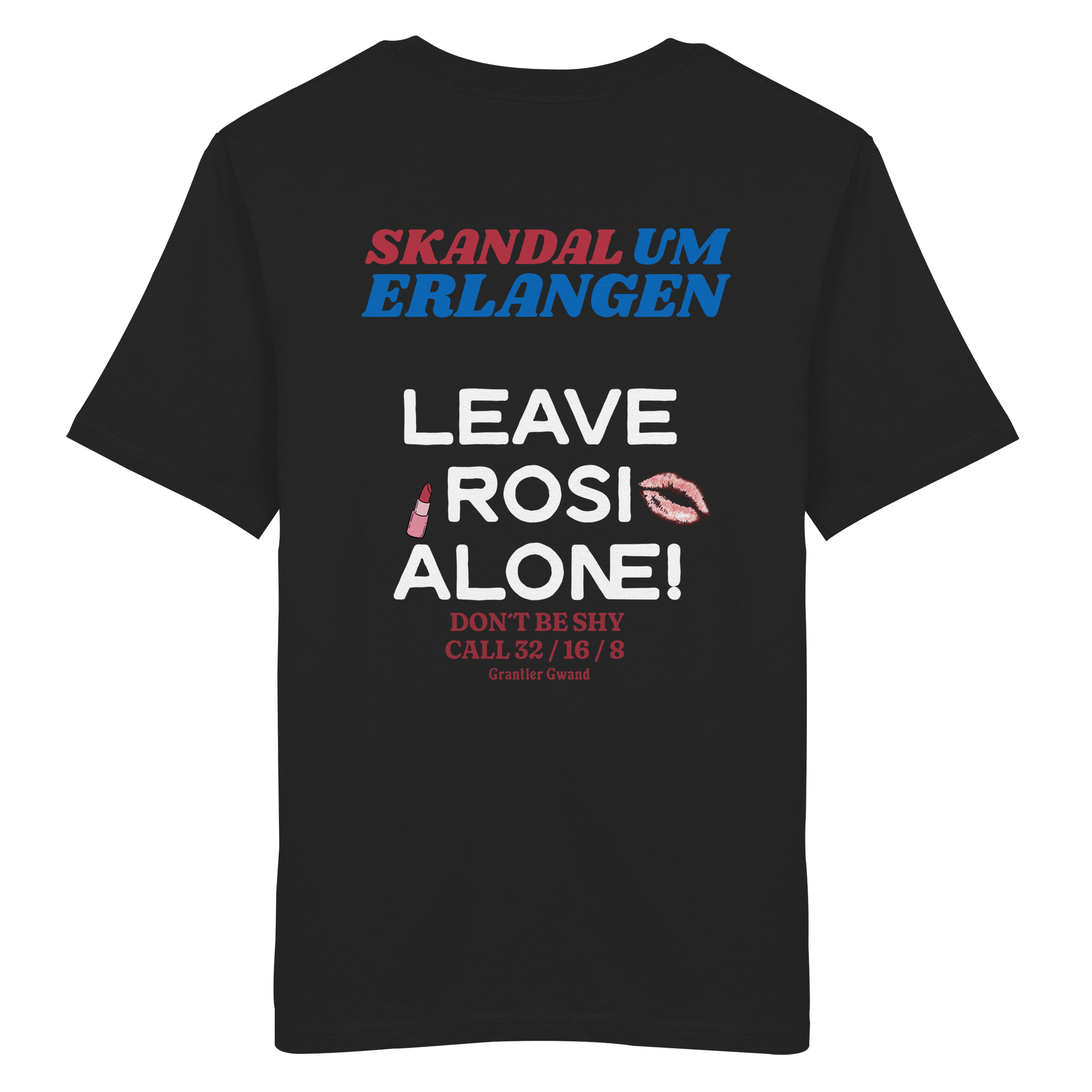 Skandal um Erlangen - dunkle Variante - Backprint - T-Shirt