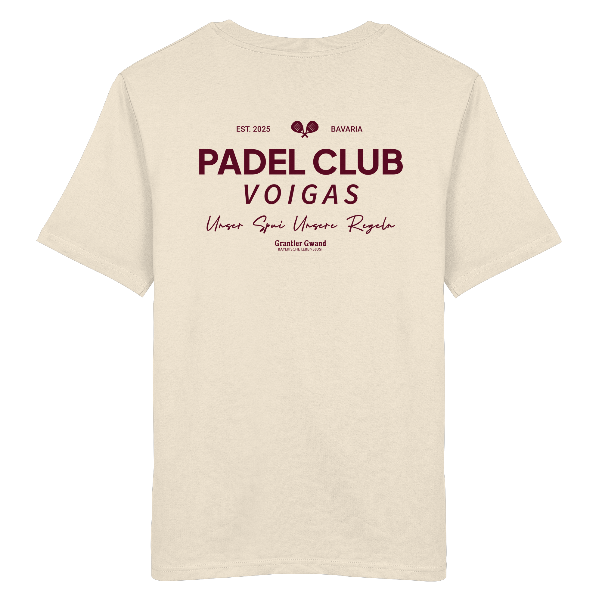 Padel Club - rote Variante - Backprint - T-Shirt