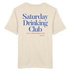 Saturday Drinking Club - Blaue Variante - Backprint - T-Shirt