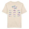 Wuid & Frei - Lila Variante - Backprint - T-Shirt