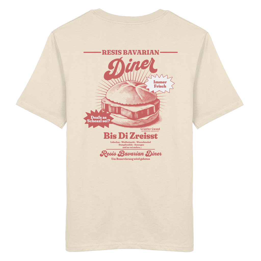 Resis Bavarian Diner - rote Variante - Backprint - T-Shirt