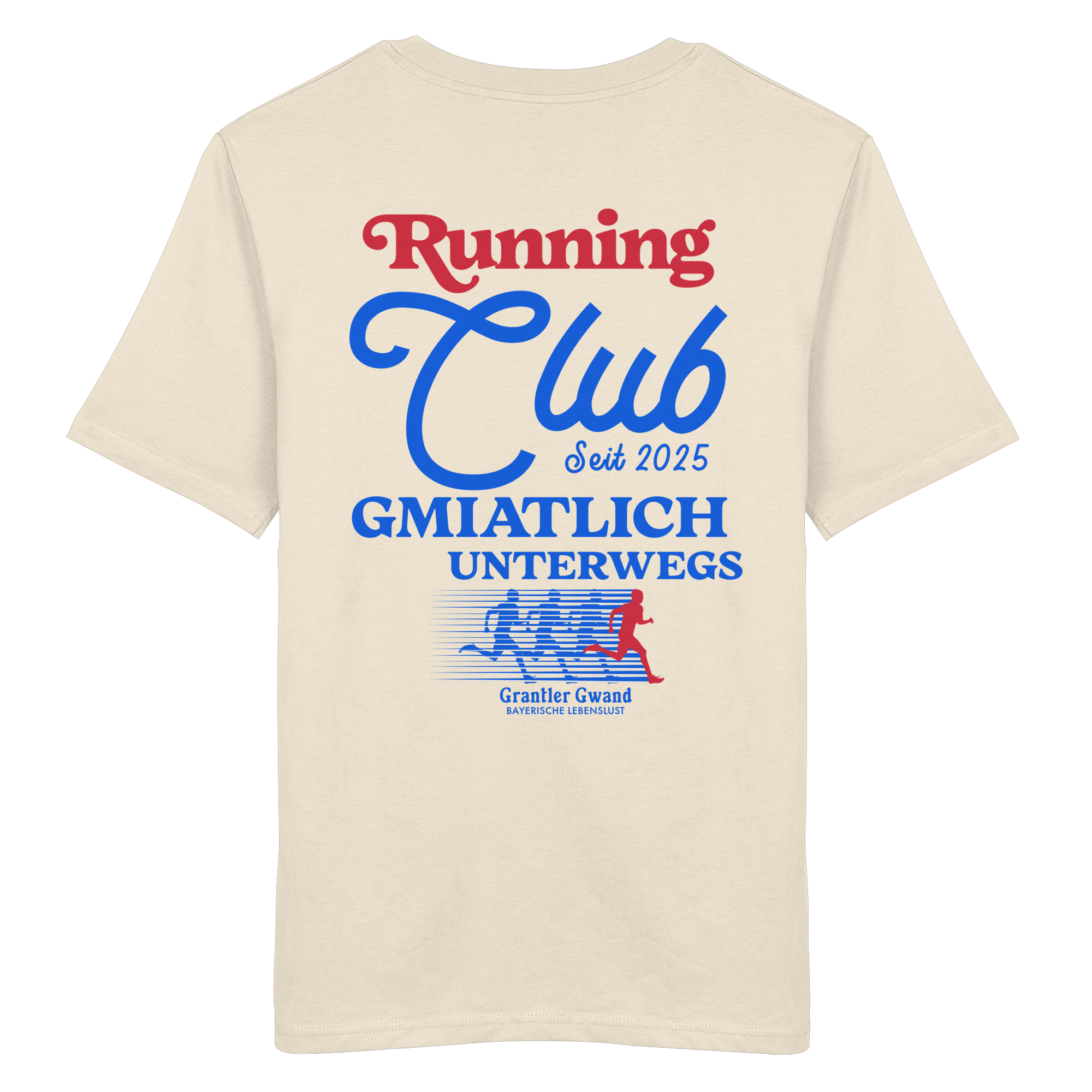 Running Club - blaue Variante - Backprint - T-Shirt