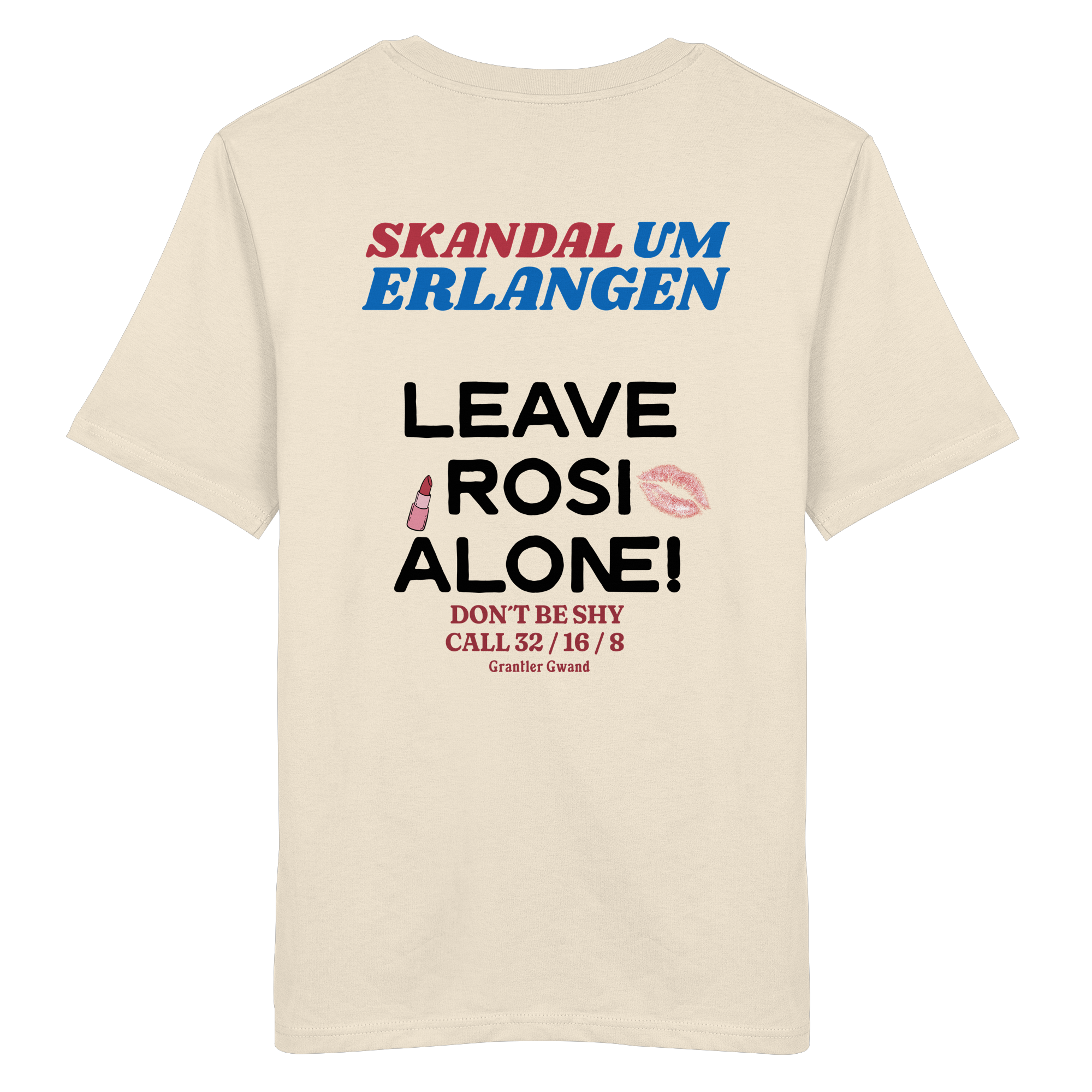 Skandal um Erlangen - helle Variante - Backprint - T-Shirt