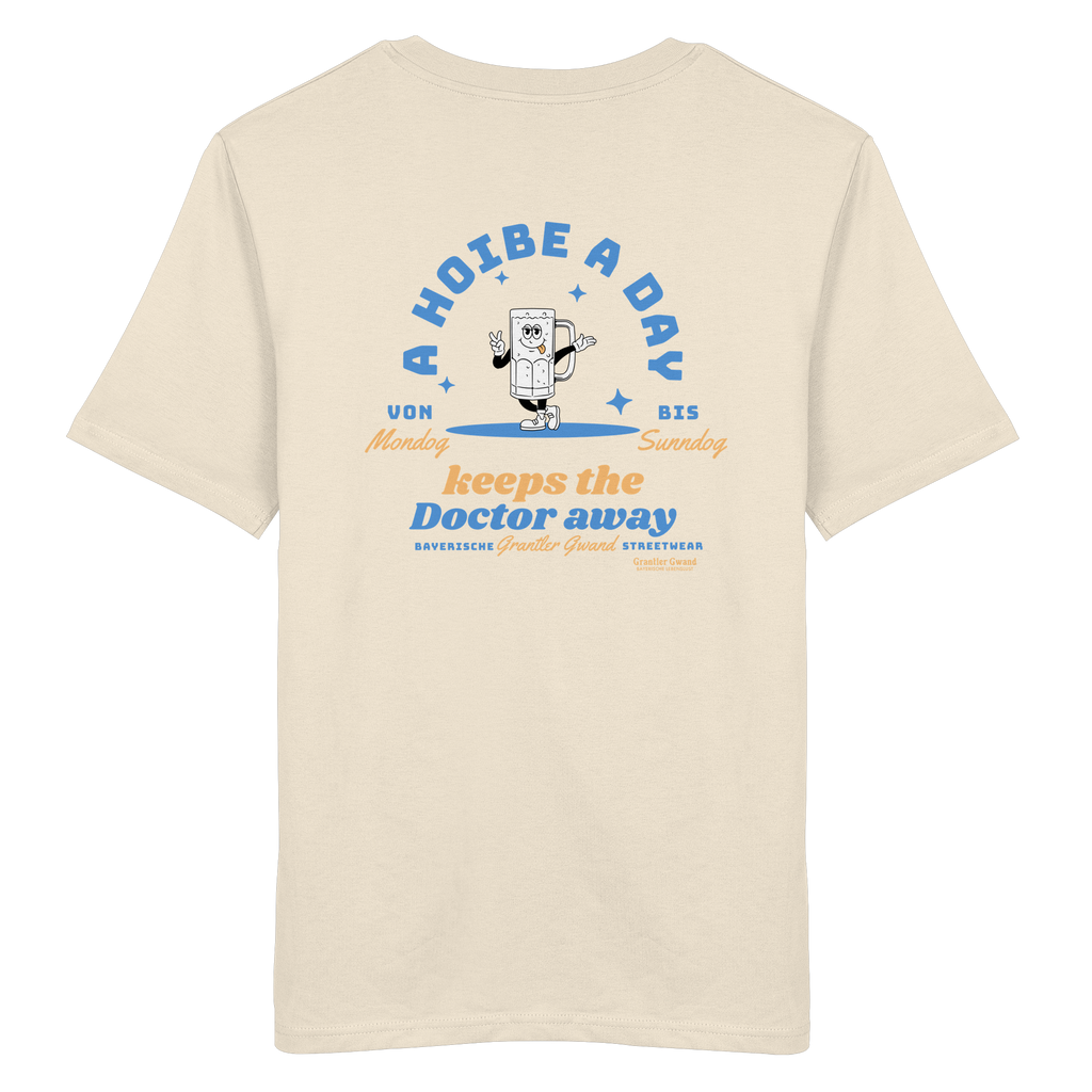 A Hoibe a Day keeps the Doctor away - hellblaue Variante - Backprint - T-Shirt