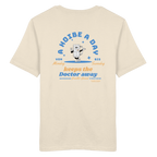 A Hoibe a Day keeps the Doctor away - hellblaue Variante - Backprint - T-Shirt