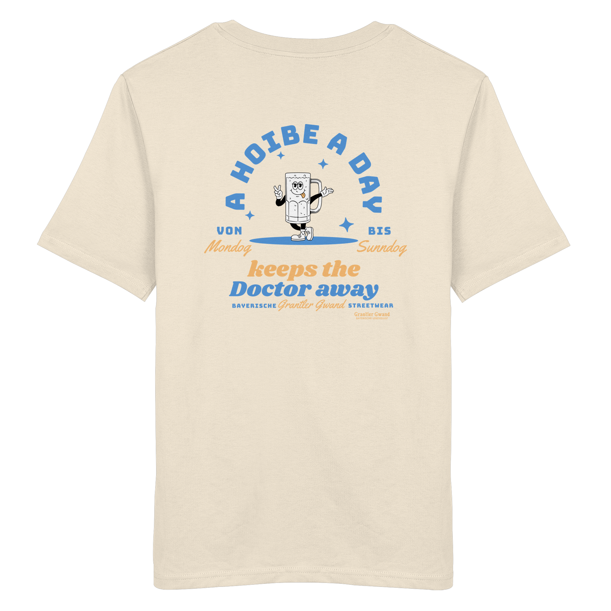 A Hoibe a Day keeps the Doctor away - hellblaue Variante - Backprint - T-Shirt