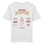 Steil geh in Bayern - rote Variante - Backprint - T-Shirt