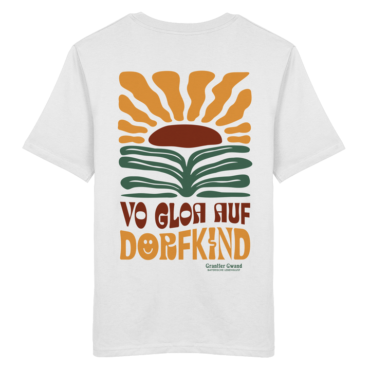 Vo Gloa auf Dorfkind - Backprint - T-Shirt