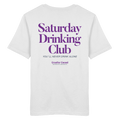 Saturday Drinking Club - Lila Variante - Backprint - T-Shirt