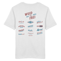 Wuid & Frei-  Rote Variante - Backprint - T-Shirt