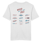 Wuid & Frei-  Rote Variante - Backprint - T-Shirt