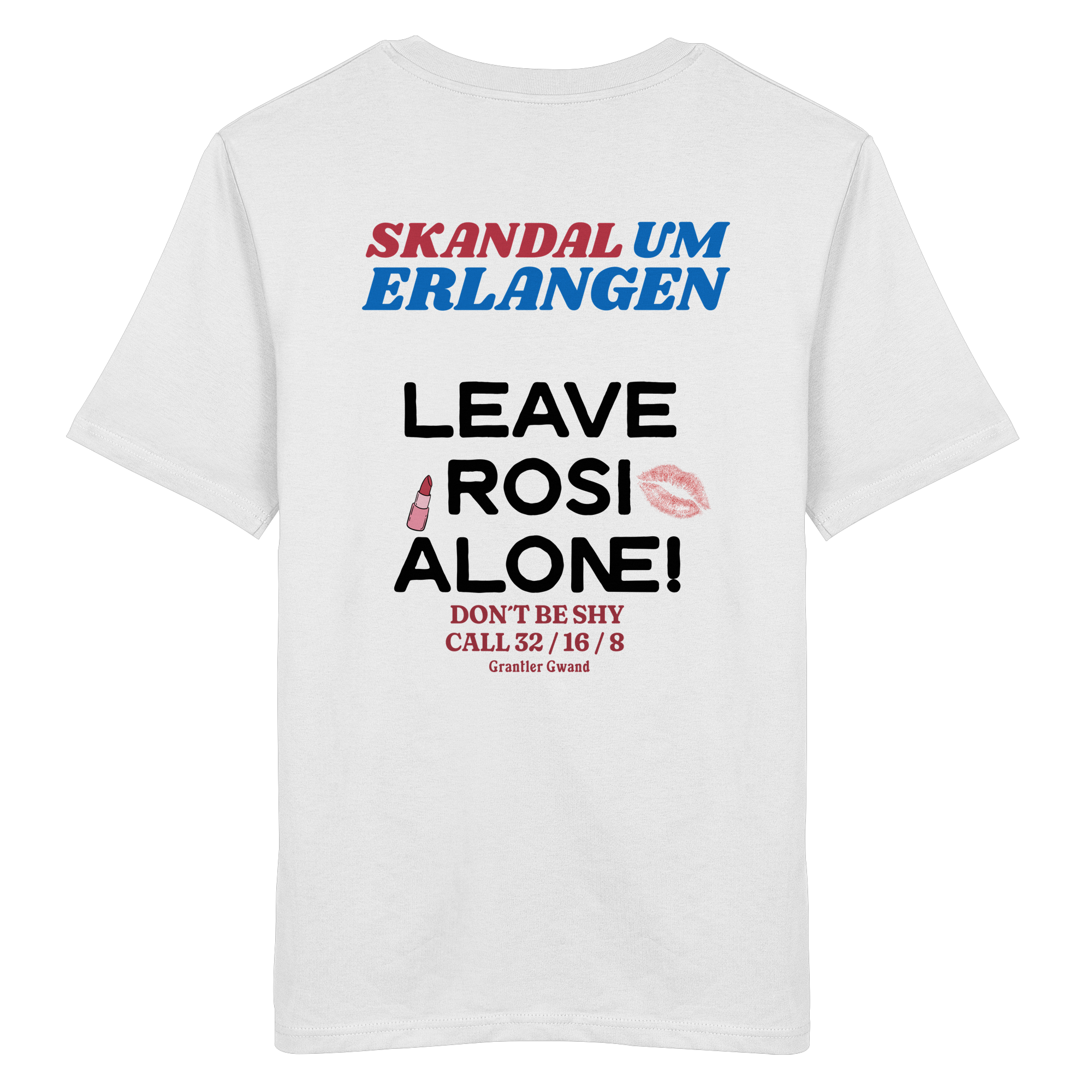 Skandal um Erlangen - helle Variante - Backprint - T-Shirt