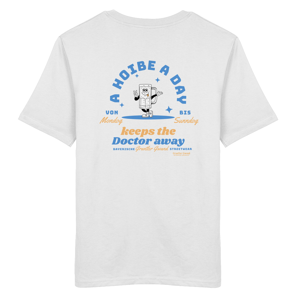 A Hoibe a Day keeps the Doctor away - hellblaue Variante - Backprint - T-Shirt