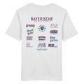 Bayerische Gmiatlichkeit - lila Variante - Backprint - T-Shirt