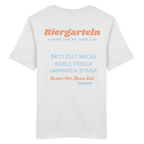 Biergarteln - orangene Variante - Backprint - T-Shirt