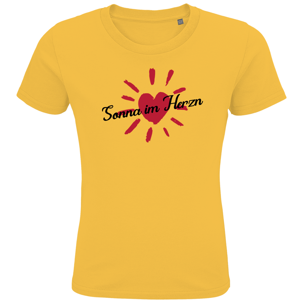 Bayerisches Kinder Premium Bio T-Shirt Sonna im Herzn - Grantler Gwand
