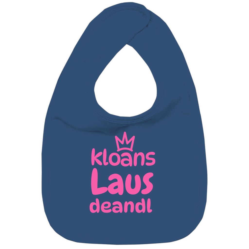 Bayerisches Baby Bio Lätzchen Kloans Lausdeandl - pink - Grantler Gwand