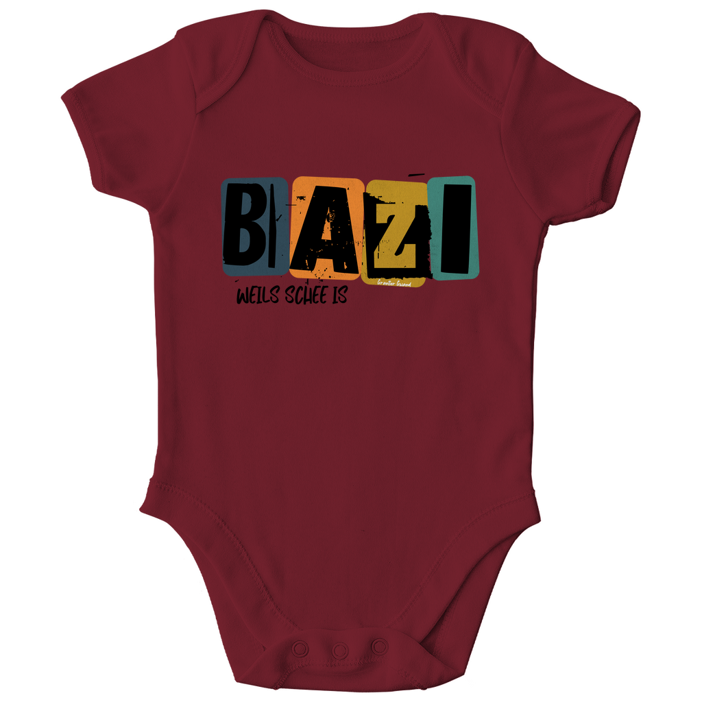 Bayerischer Bio Baby Body Bazi, weils schee is - Grantler Gwand
