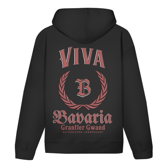Bayerischer Hoodie Unisex - Viva Bavaria rot - Grantler Gwand