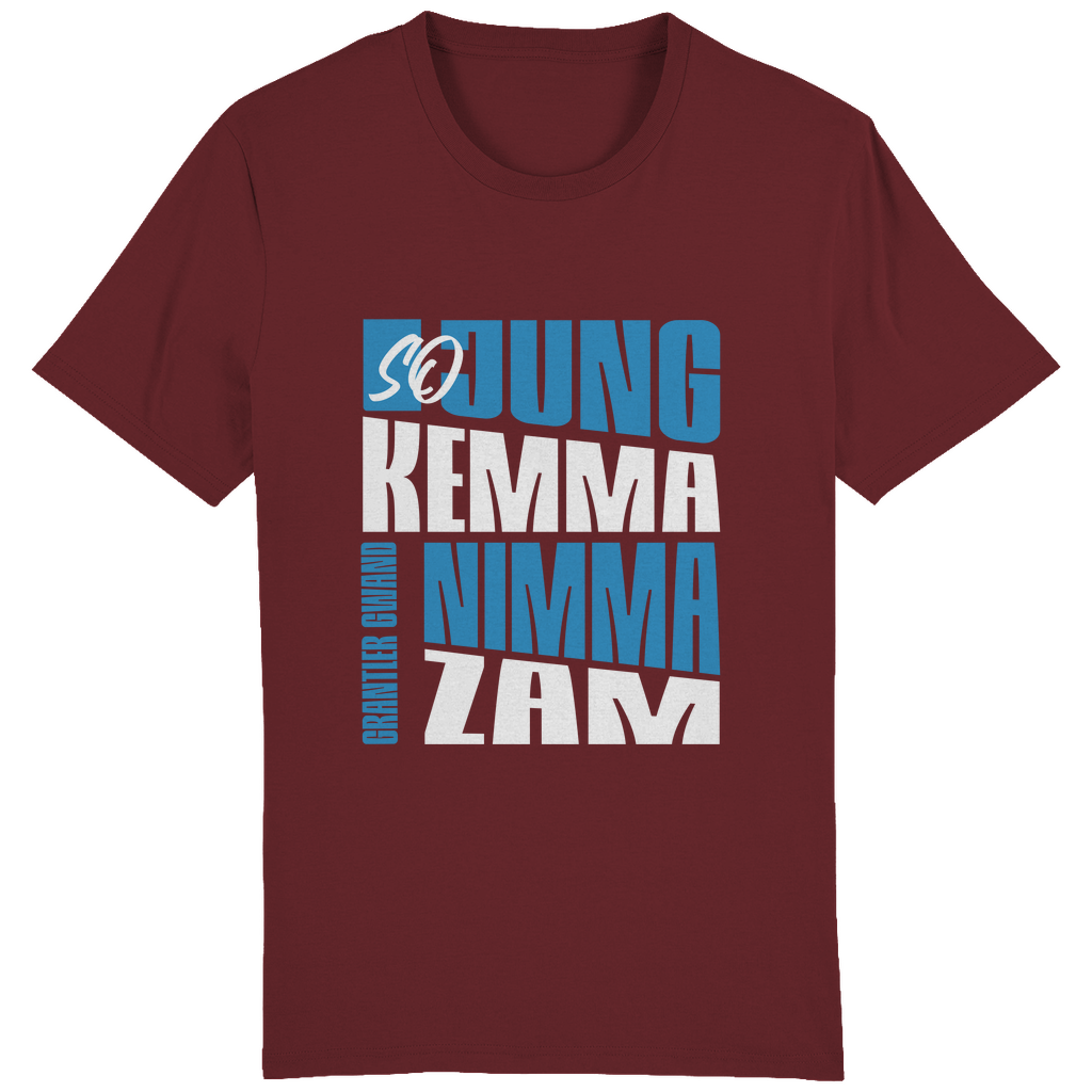 Bayerisches Herren T-Shirt So jung kemma nimma zam - blau/weiß - Grantler Gwand