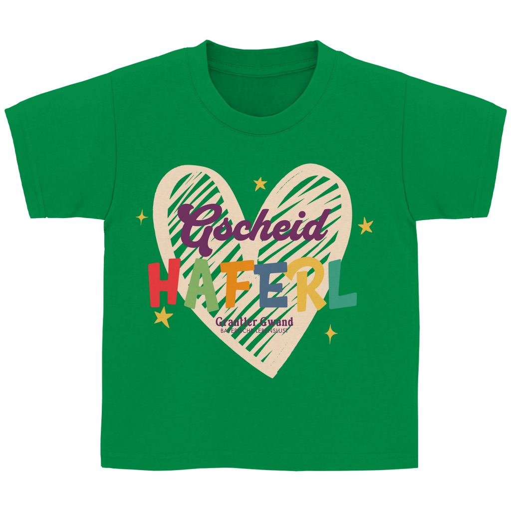Bayerisches Kinder T-Shirt - Gscheid Haferl - Grantler Gwand