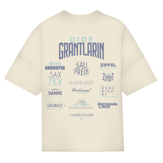 Bayerisches Oversize T-Shirt Frauen - Fluchshirt - Grün - Grantler Gwand