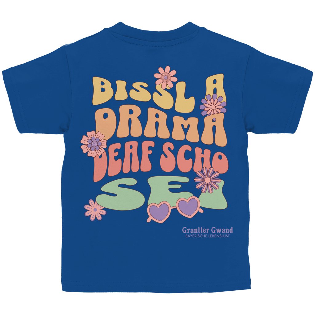 Bayerisches Kinder T-Shirt - A bissl Drama - Grantler Gwand