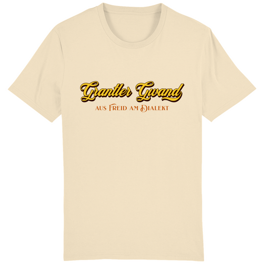 Bayerisches Herren T-Shirt Grantler Gwand - aus freid am Dialekt - gold - Grantler Gwand
