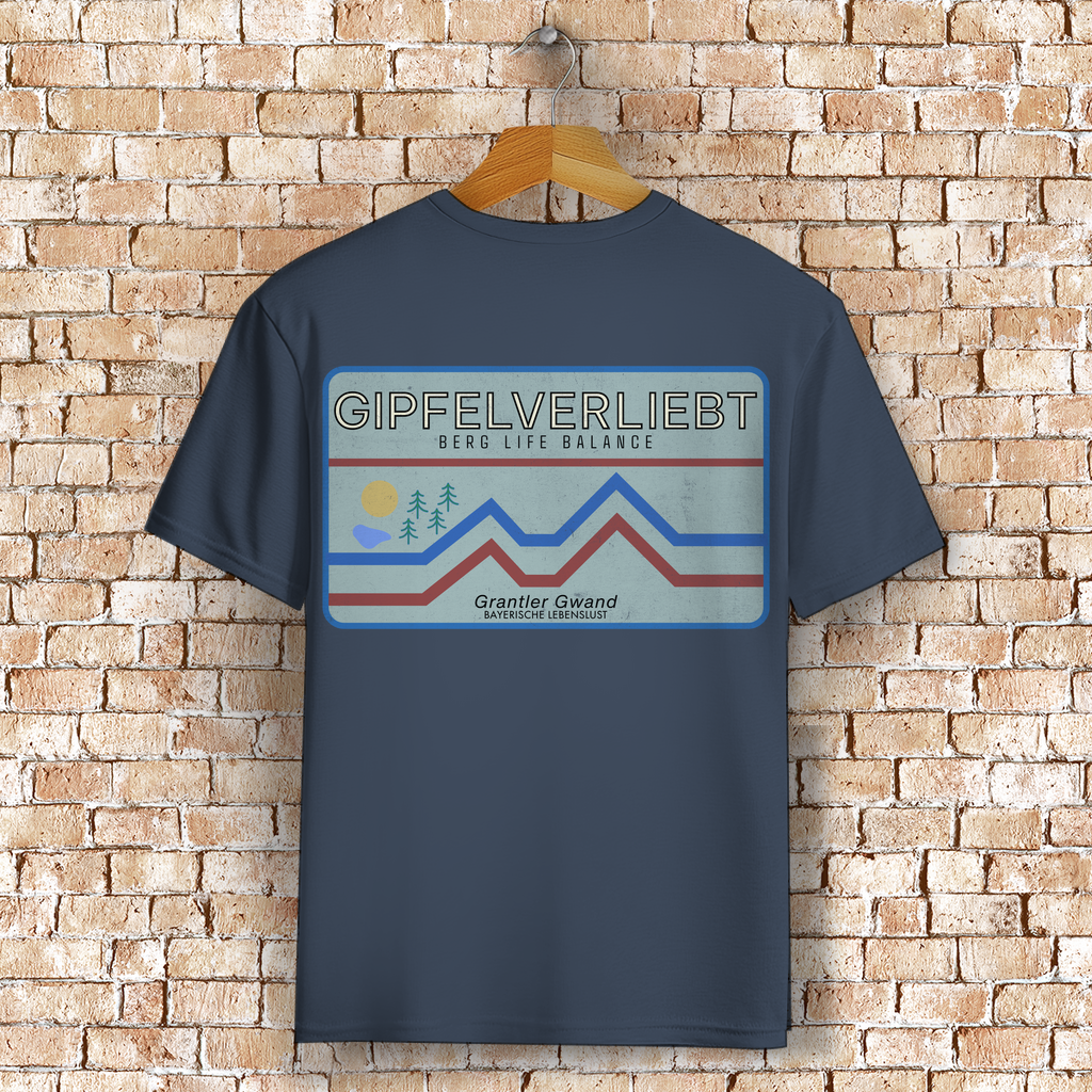 Bayerisches T-Shirt Unisex - Gipfelverliebt - Grantler Gwand