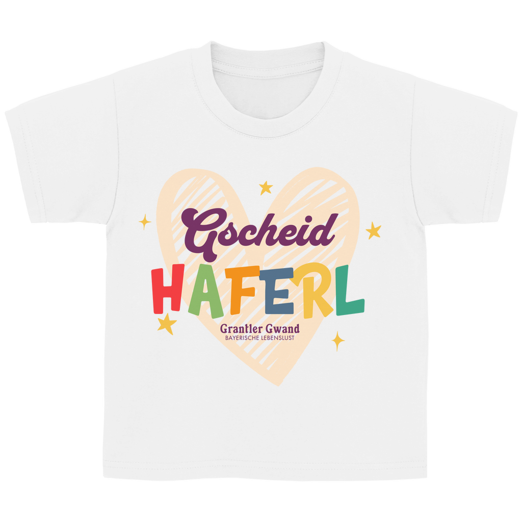Bayerisches Kinder T-Shirt - Gscheid Haferl - Grantler Gwand
