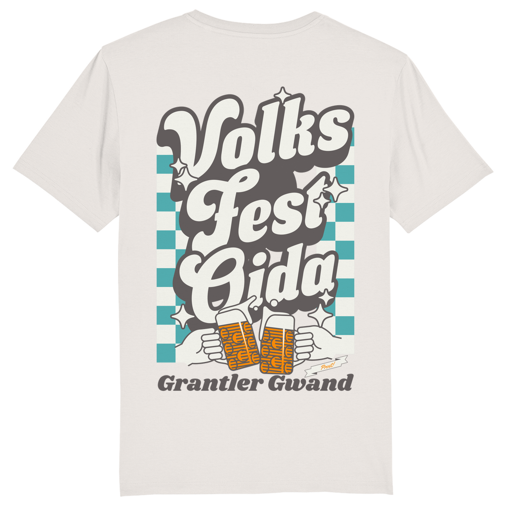 Bayerisches Herren T-Shirt Volksfest Oida - Grün - Grantler Gwand - Front- und Backprint