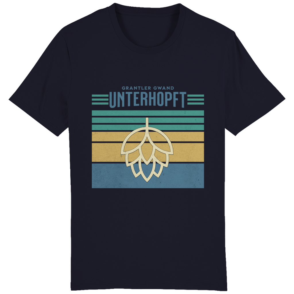 Bayerisches Herren T-Shirt Unterhopft - blau - Grantler Gwand