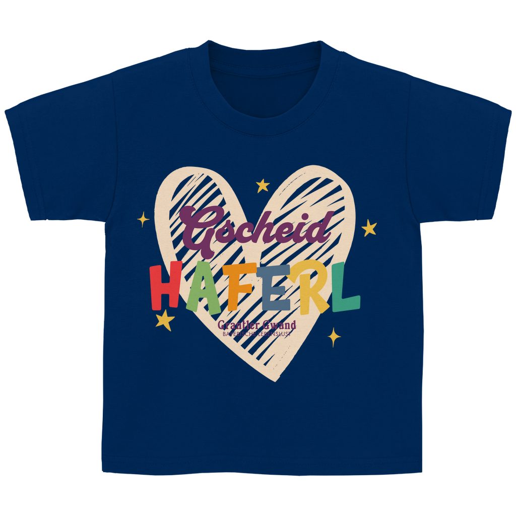 Bayerisches Kinder T-Shirt - Gscheid Haferl - Grantler Gwand
