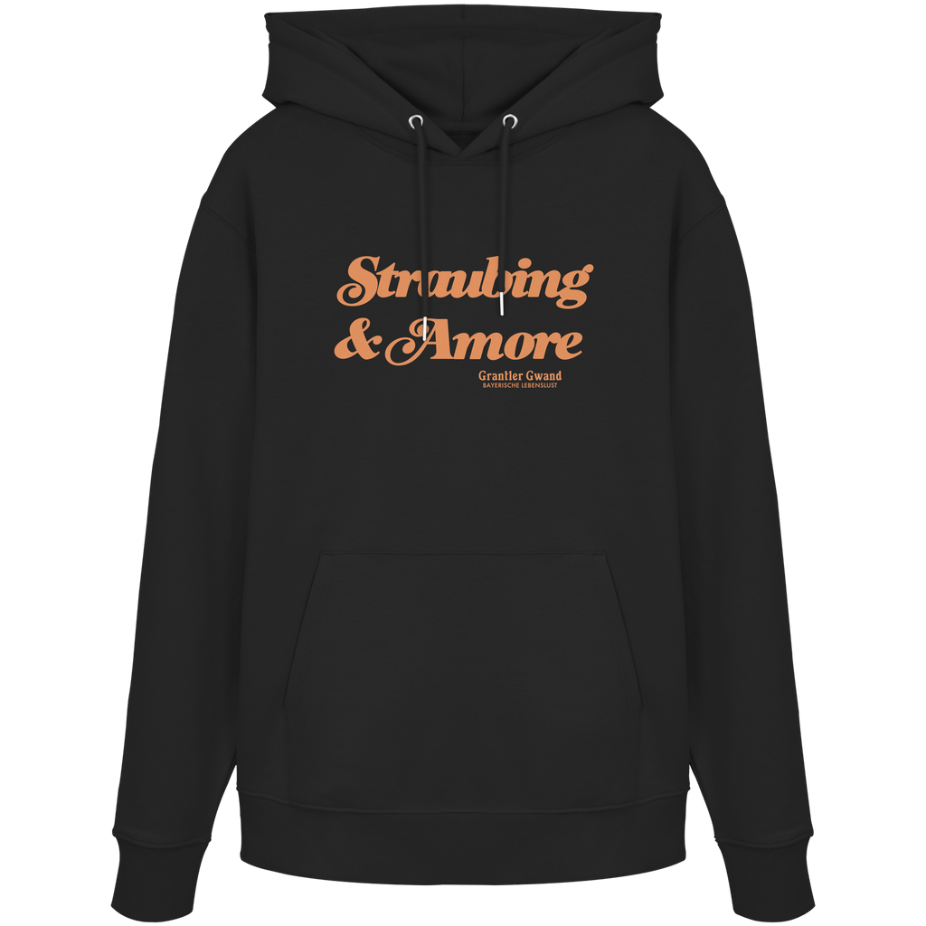 Straubing & Amore - orangene Variante - Frontprint - Hoodie